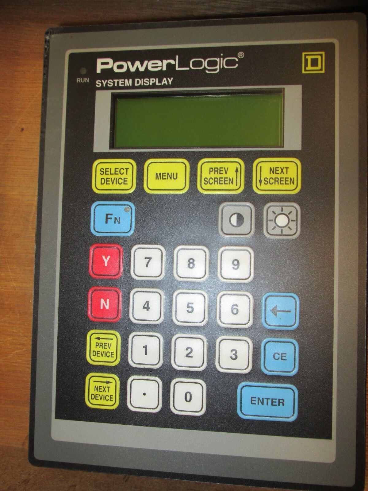 Square D PowerLogic System Display 3050 SD-100 120VAC 100mA Series B Rev. 1.00