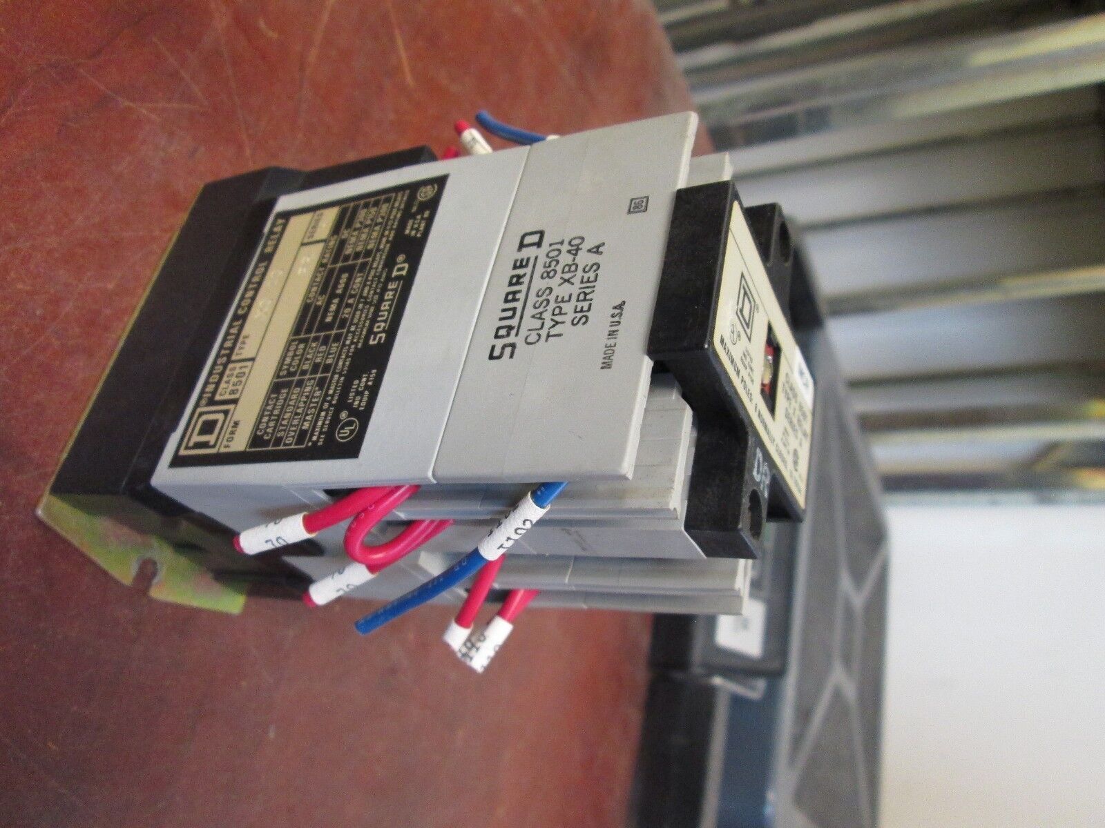 Square D Control Relay 8501 XB-40 120V Coil 8NC, 12 Total Max Poles Used