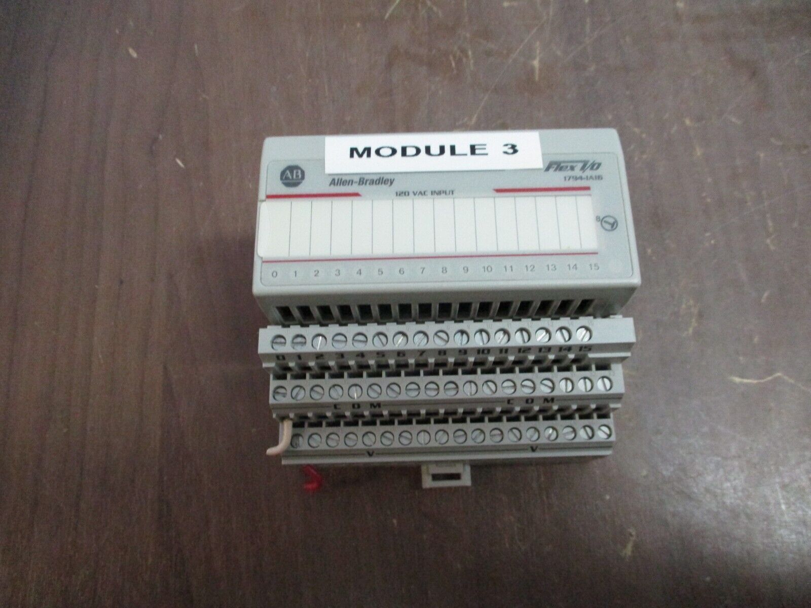 Allen-Bradley Flex I/O Input Module 1794-IA16 Ser. A Rev. B01 120V Used