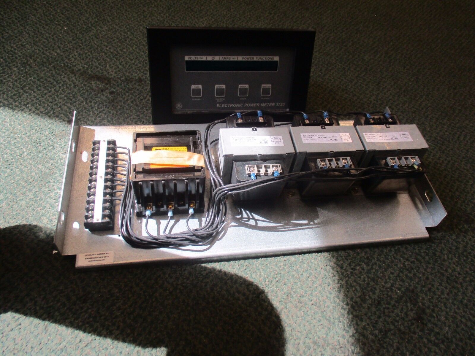 Power Measurement Electronic Power Meter w/ Power Supply 3720 ACM Used