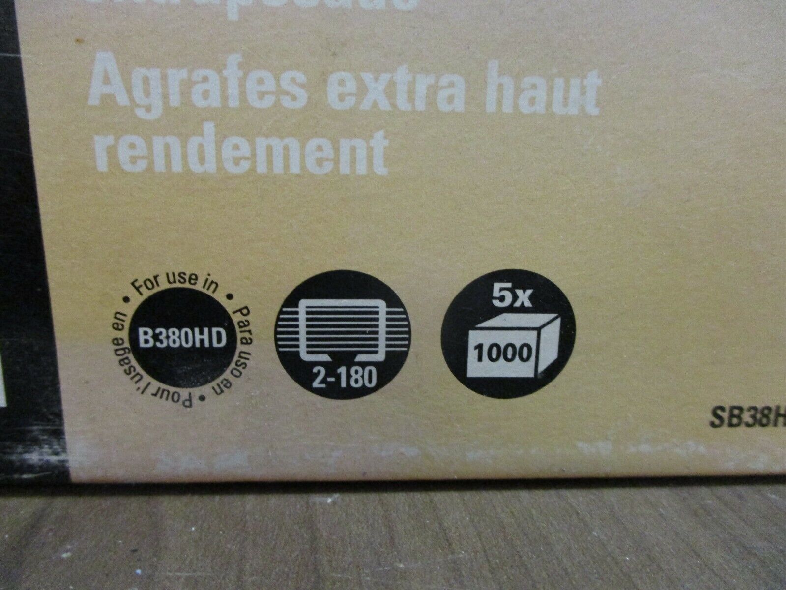 Stanley Bostitch Extra Heavy Duty Staples SB38HD-1M For Use in B380HD