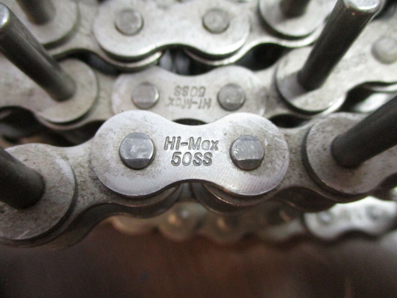 SENQCIA Hi-Max Stainless Steel Roller Chain 50SS 5/8" Pitch Length: 50 Feet