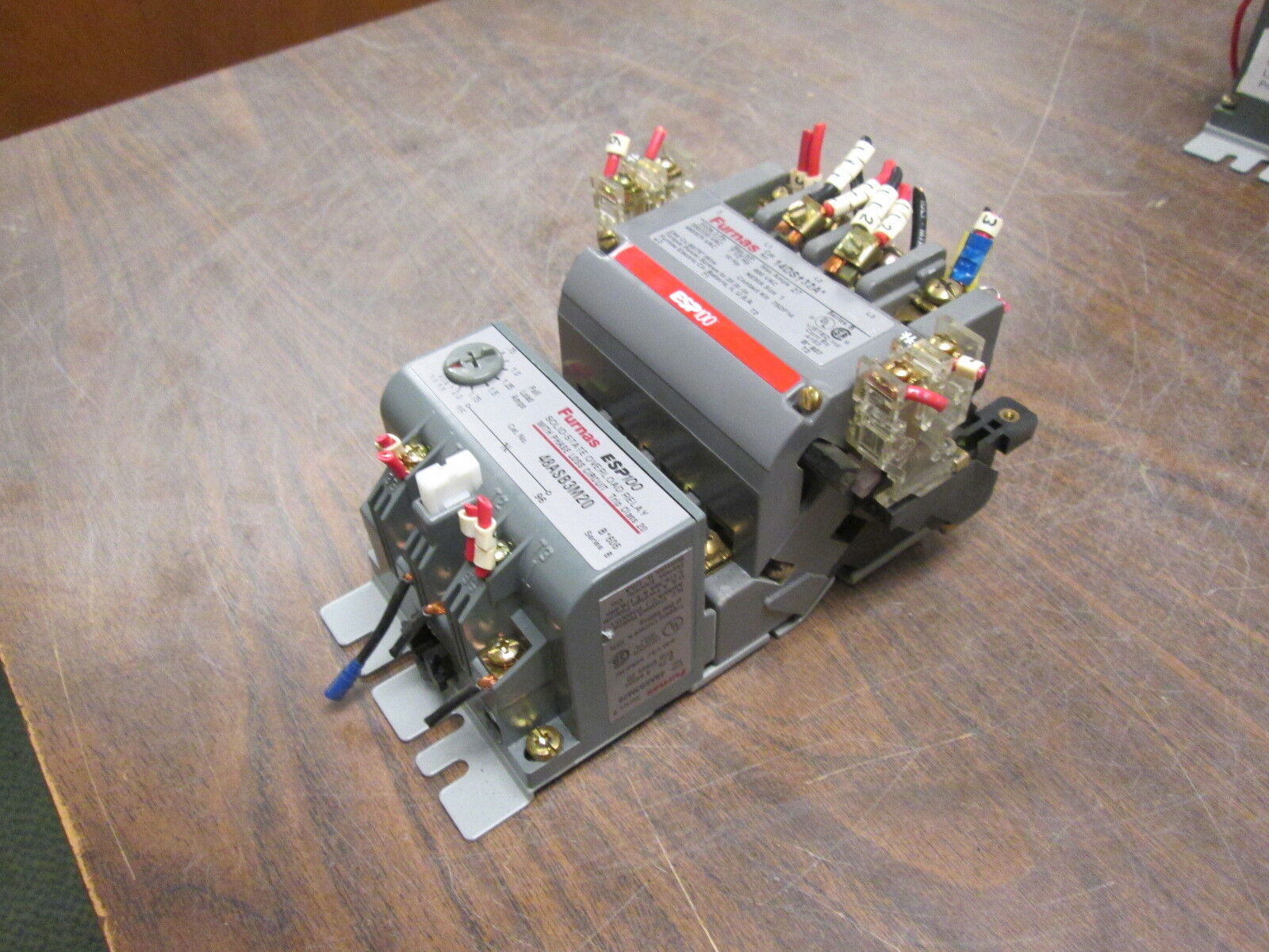 Furnas Size 1 Starter 14DS+32A*/48ASB3M20 27A 600VAC Trip: 0.75-3.0A Used