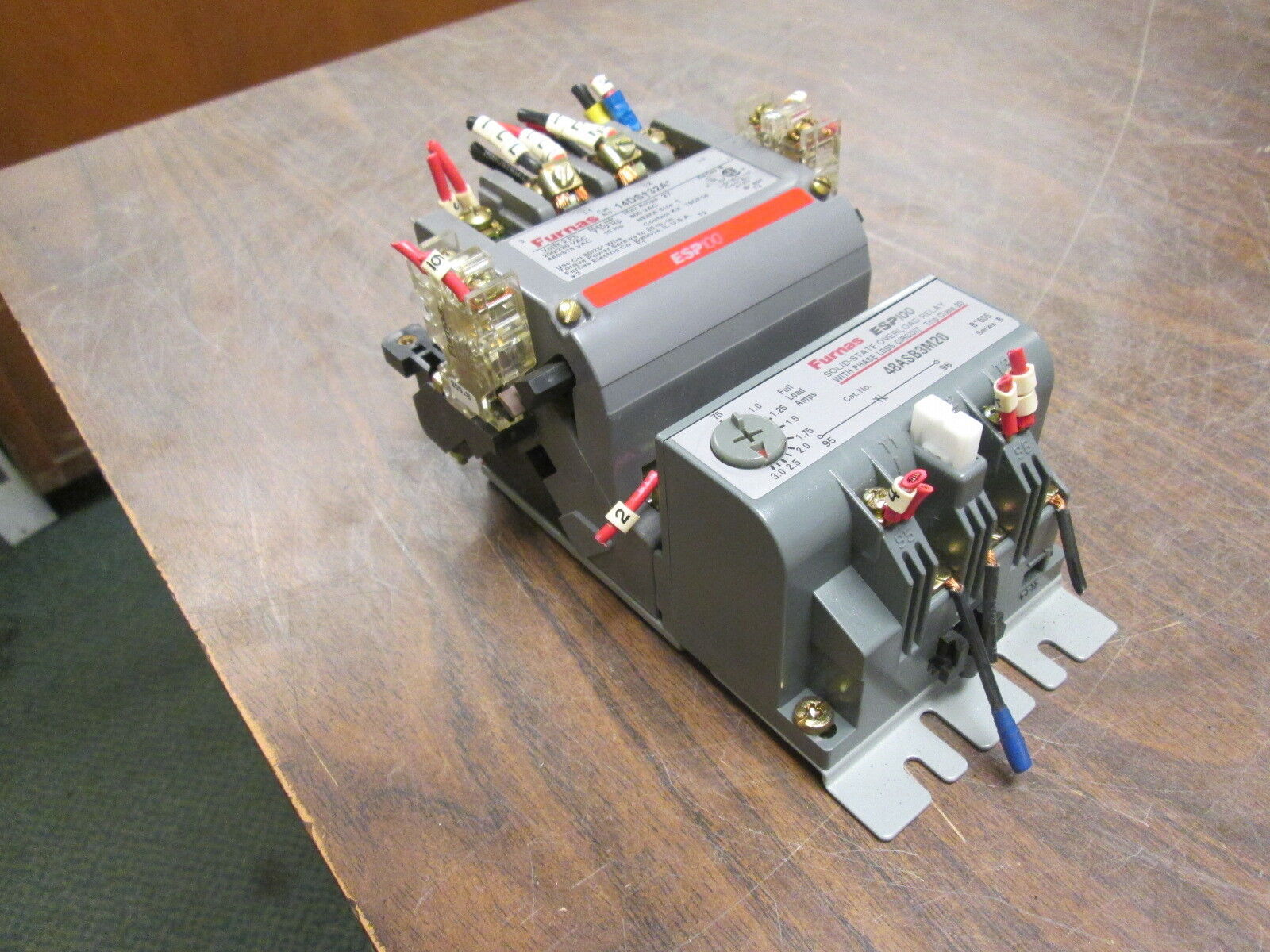 Furnas Size 1 Starter 14DS+32A*/48ASB3M20 27A 600VAC Trip: 0.75-3.0A Used