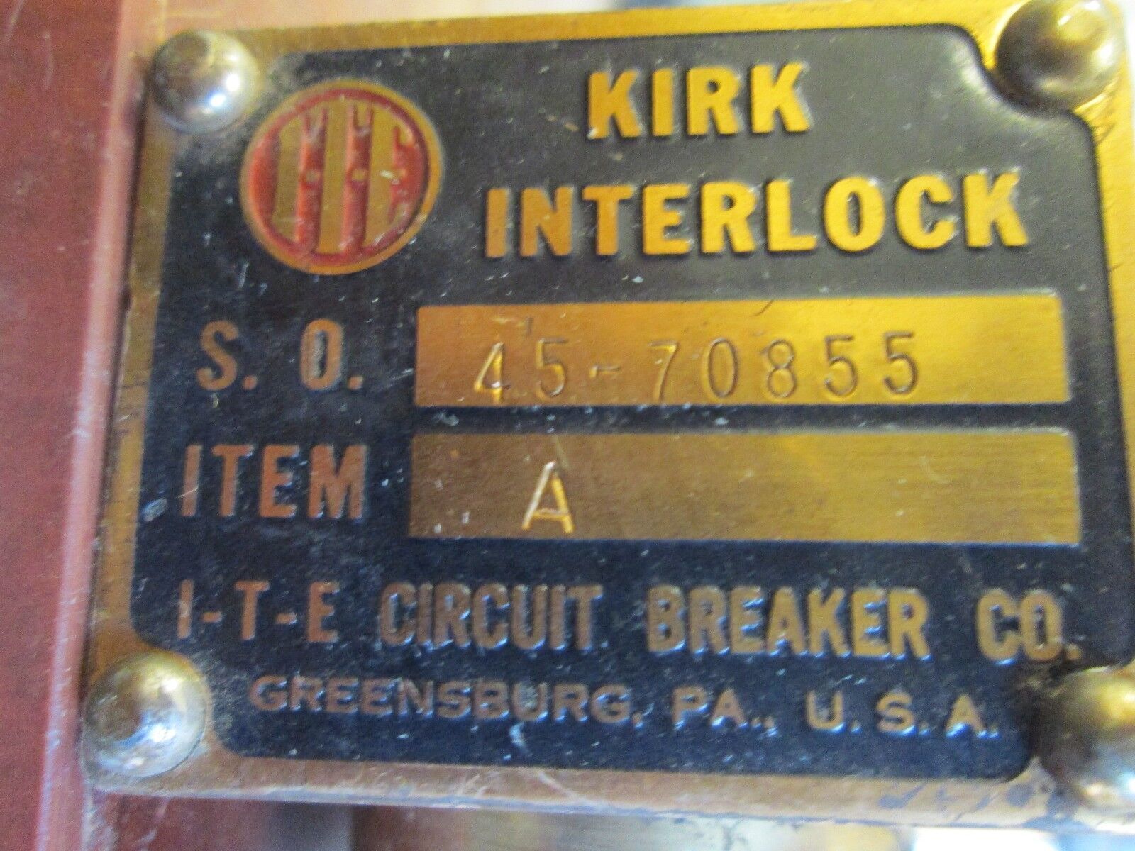 Kirk Interlock 45-70855 Stab Length: 1/4" to 3/4" Used