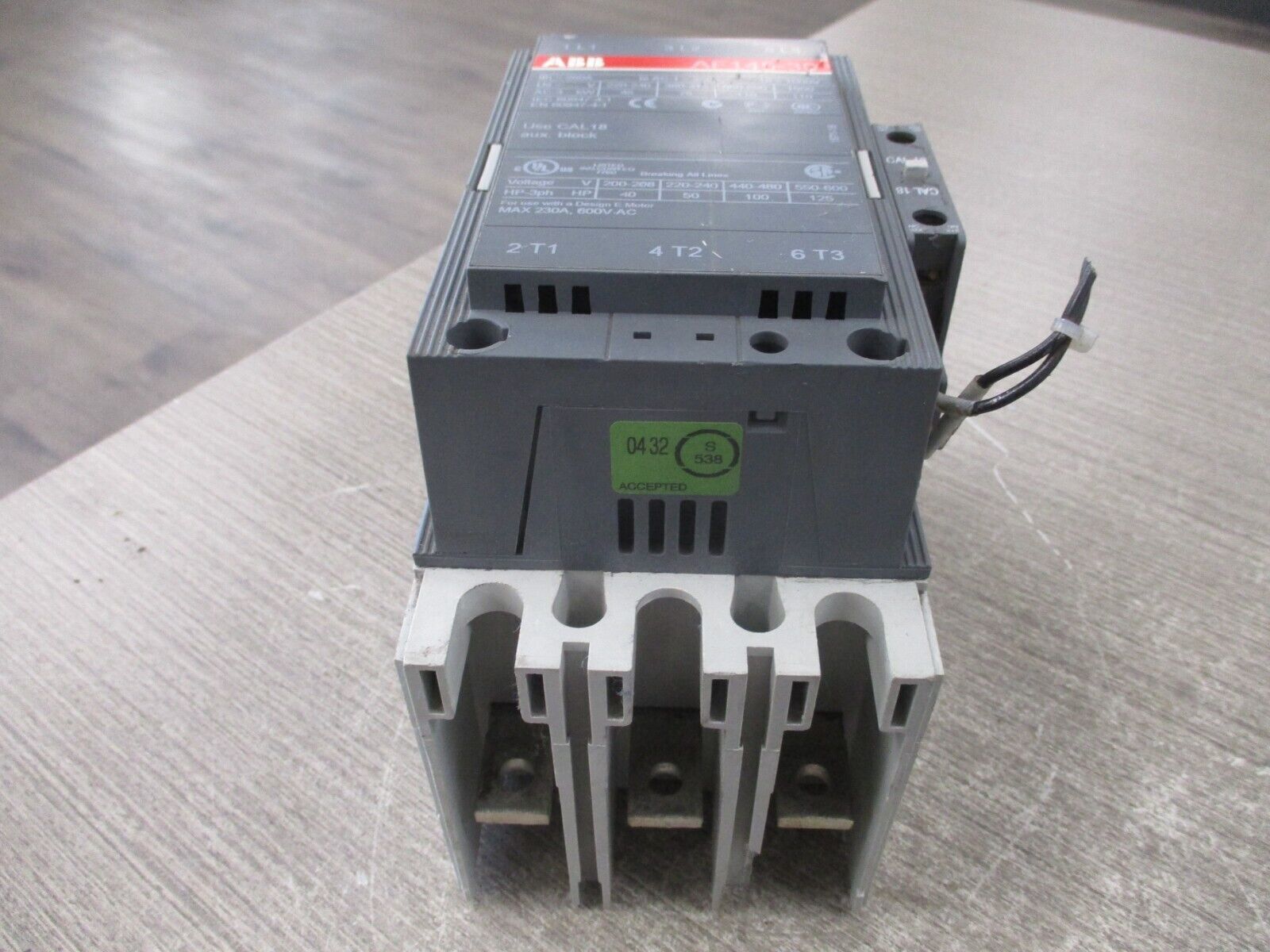 ABB Contactor AF145-30 20-60VDC Coil 230A 600V Used