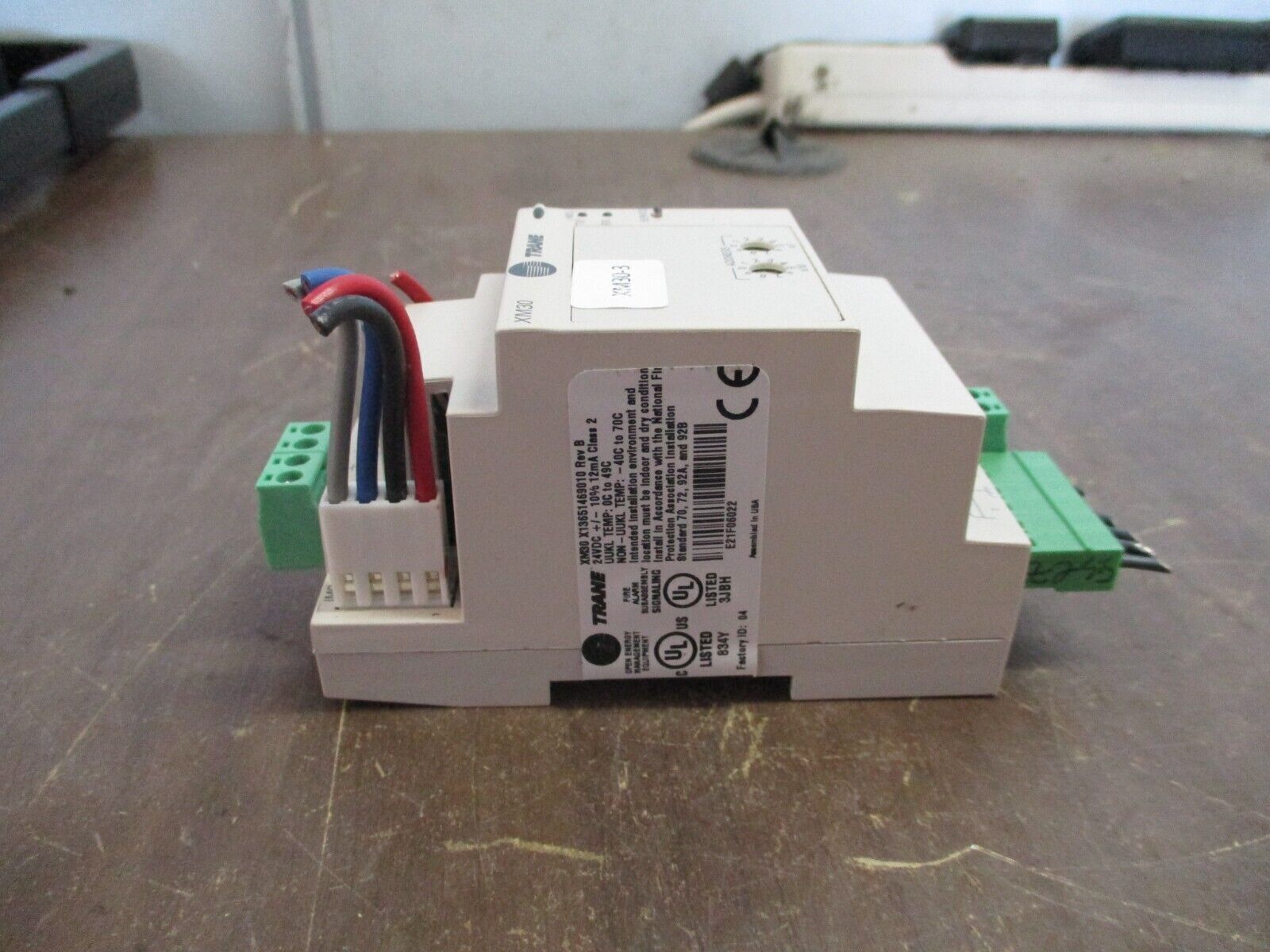 Trane XM30 Expansion Module X13651469010 Rev. B 24VDC Used