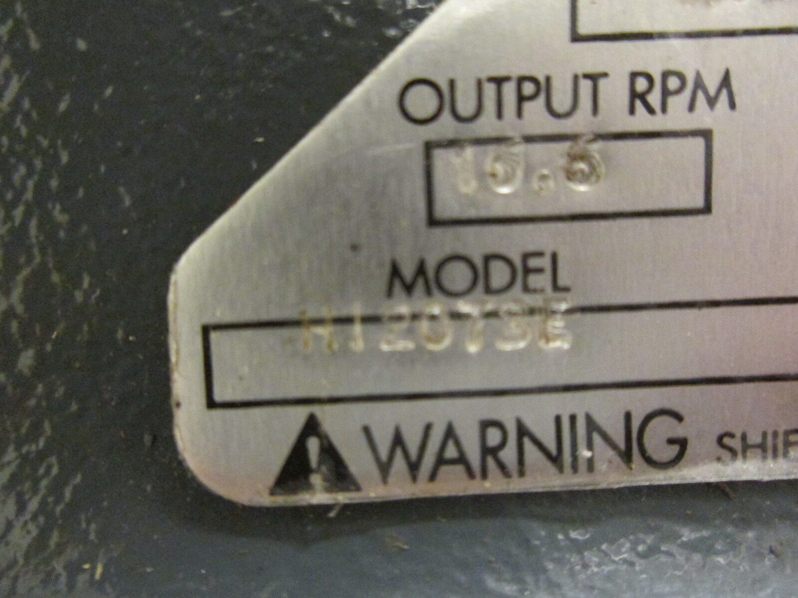 Hub City Poweratio 2000 Gear H12073E 1.5HP 1750RPM In 16.6RPM Out FR:143TC Used