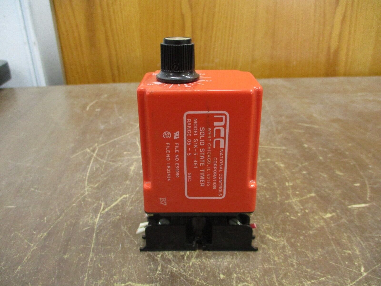NCC Solid State Timer S1K-5-461 Range: 0.05-5 Sec w/ Base Used