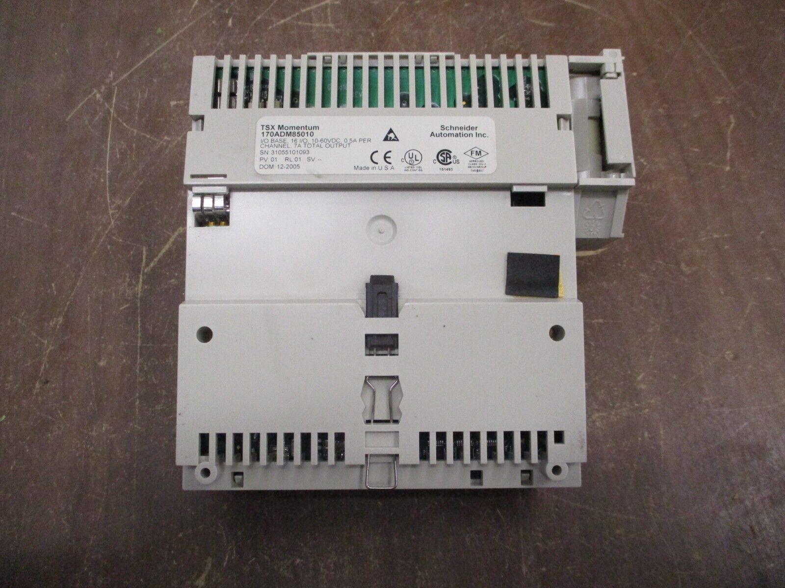 Schneider Electric TSX Momentum Processor w/ I/O Base 171CCC78010 512K Used