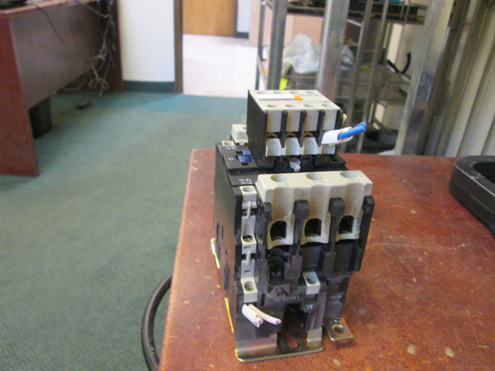 Telemecanique Contactor LC1 D6511 120V Coil 80A 600V w/Aux Contact Block Used