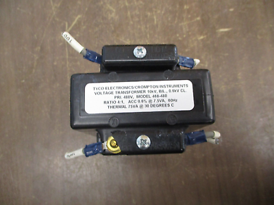 Tyco / Crompton Voltage Transformer 468-480 Pri: 480V Ratio 4:1 10kV BIL 60Hz