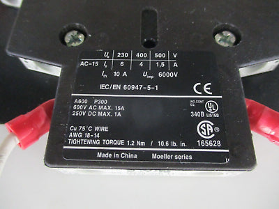 Eaton DIL M225 Contactor XTCE225L 24-48VDC Coil 250A 600V 3Ph Used