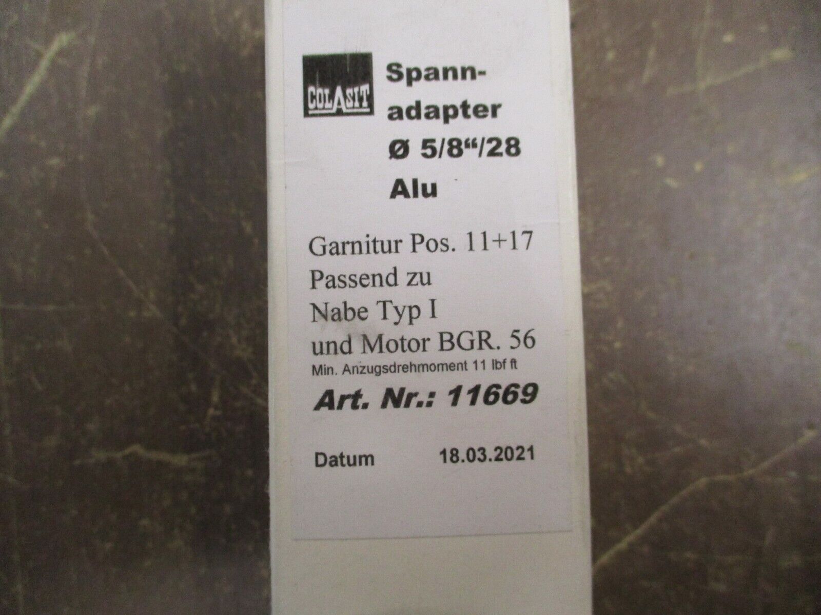 Colasit Spann-Adapter 11669 New Surplus