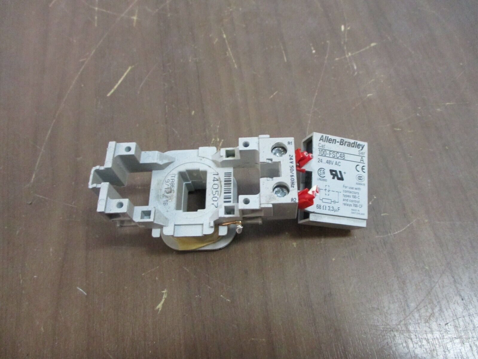 Allen-Bradley Magnetic Coil TA855 24V 50/60Hz w/ Surge Suppressor Used