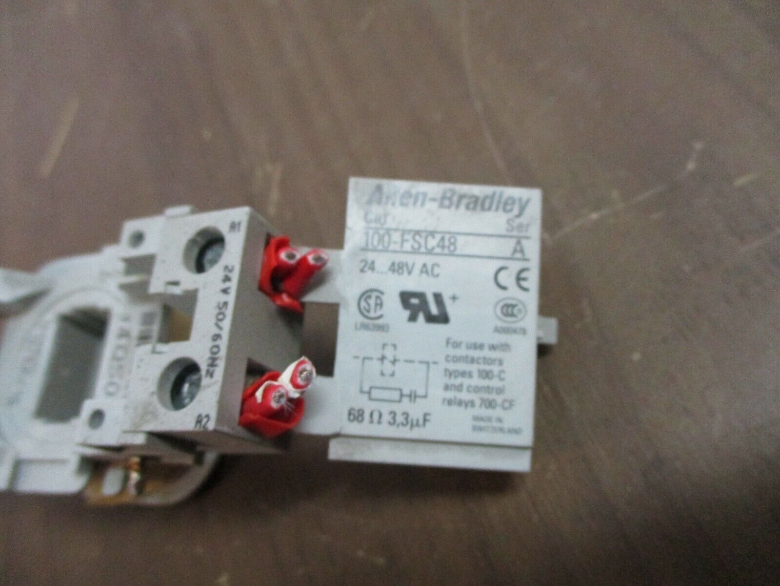 Allen-Bradley Magnetic Coil TA855 24V 50/60Hz w/ Surge Suppressor Used