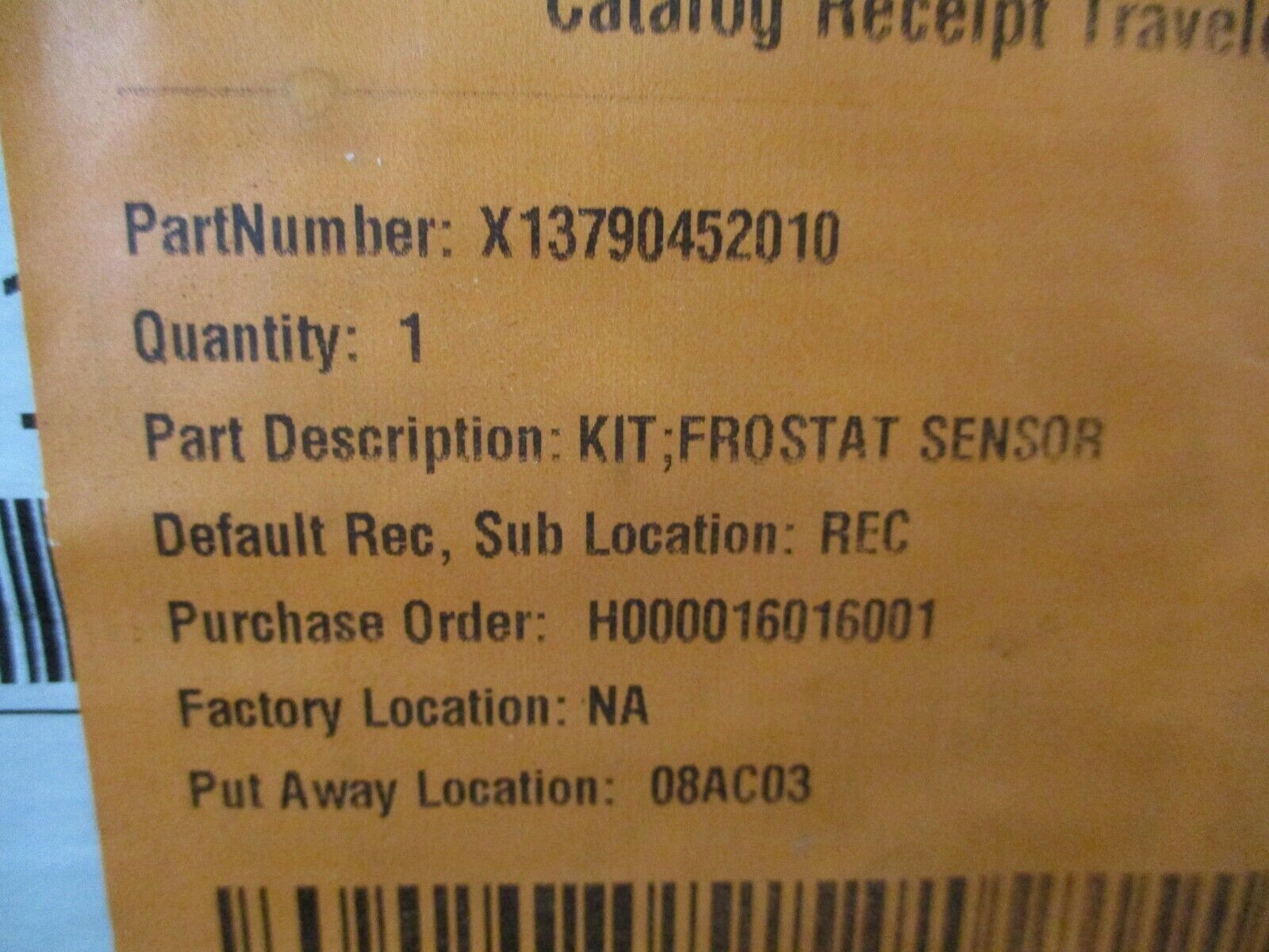 Trane Frostat Sensor Kit X13790452010 New Surplus