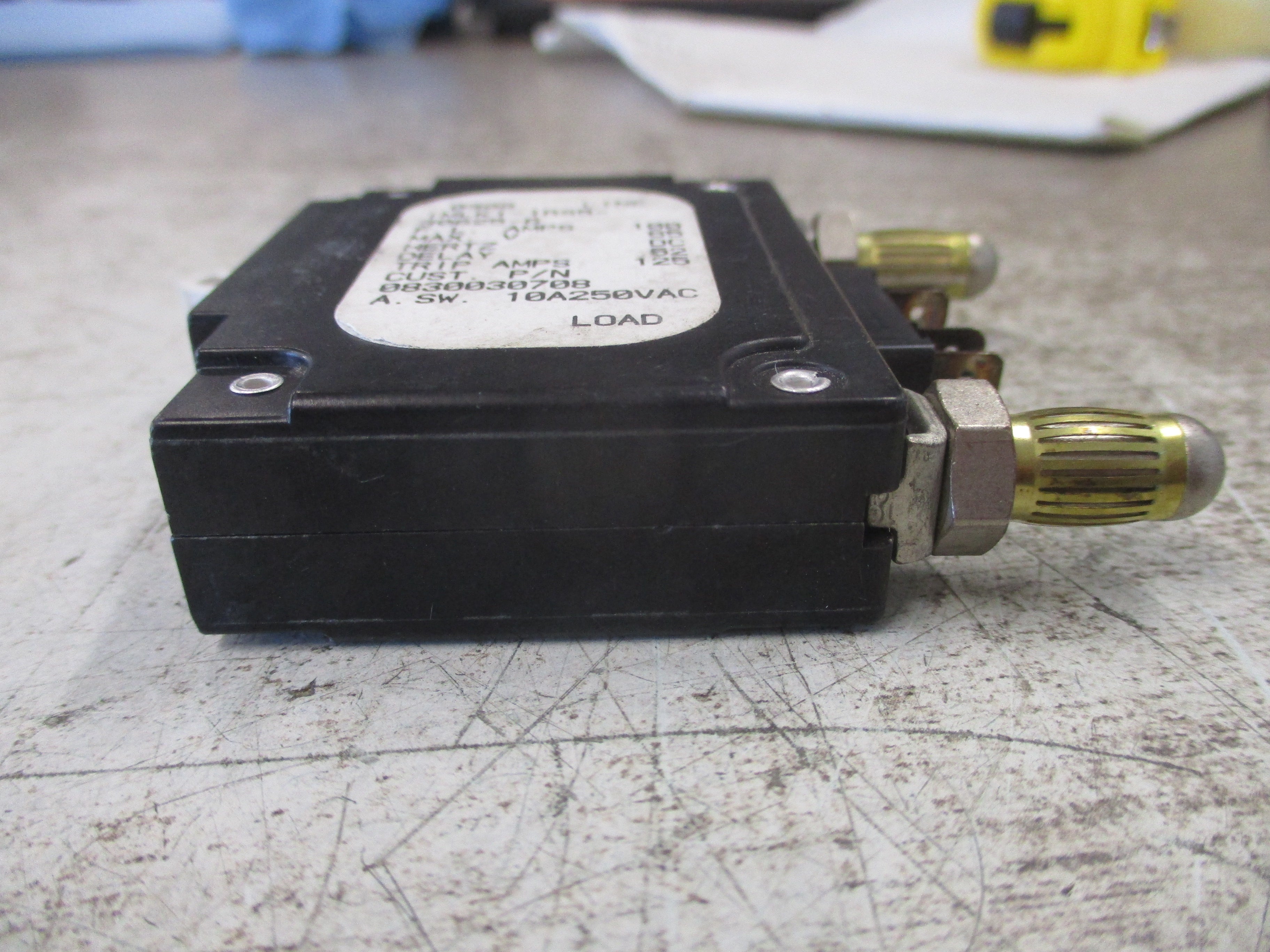 Airpax DC Circuit Breaker IMLK1-1RS5-30625-6 100A 65VDC 1P Used