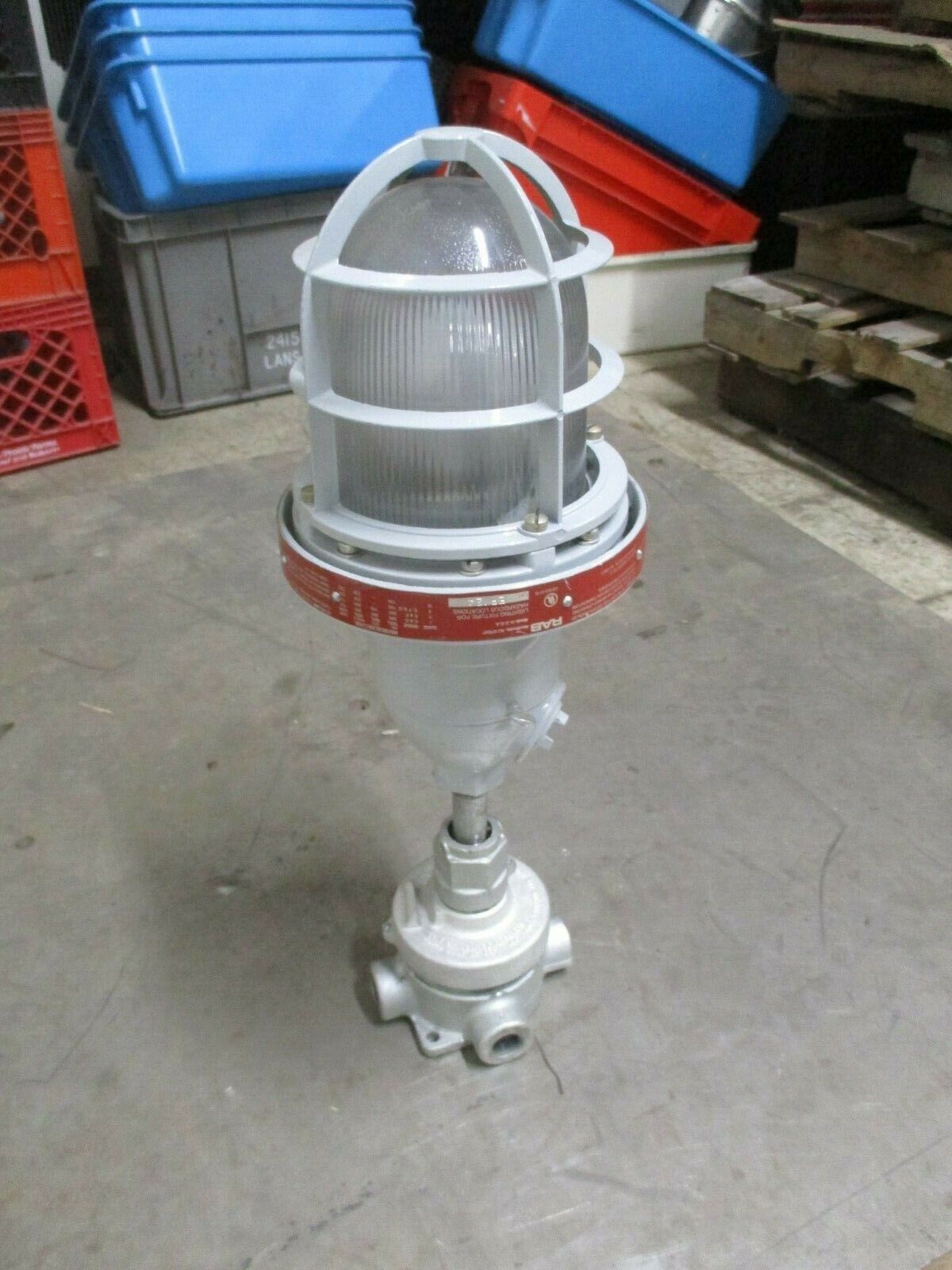 RAB Explosion Lighting Fixture w/ Outlet Box EP124 300W Max Used
