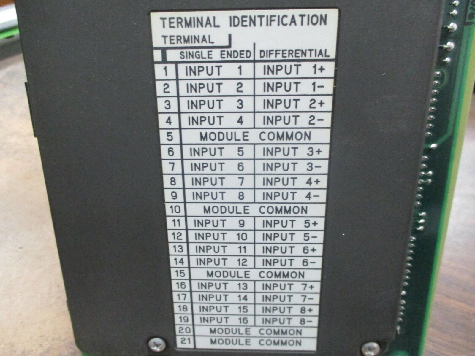 Allen-Bradley 12-Bit Analog Input Module 1771-IFE Ser. A F/W Rev. K Used