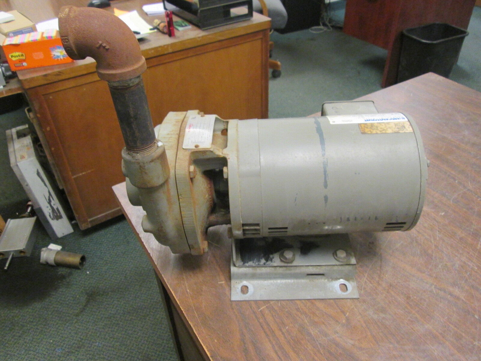 Flowserve Model P-296A Pump w/ Motor 1.5X1X5 2000 85GPM 75TDH 230V 3HP 8.2A Used