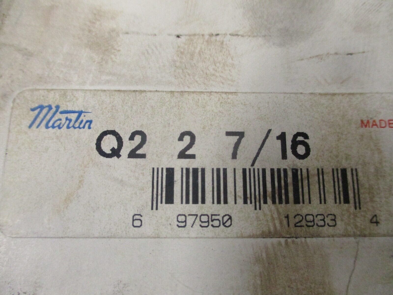 Martin Bushing Q2 2 7/16 New Surplus