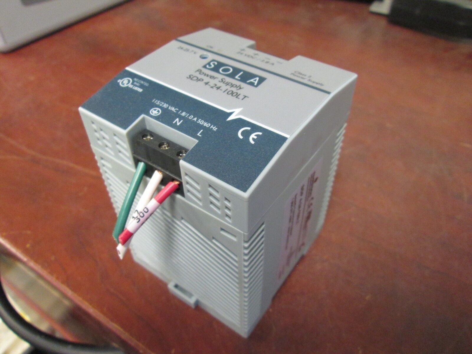 Sola 24VDC Power Supply SDP-4-24-100LT In:115/230VAC 1.8/1A Out: 24VDC 3.8A Used