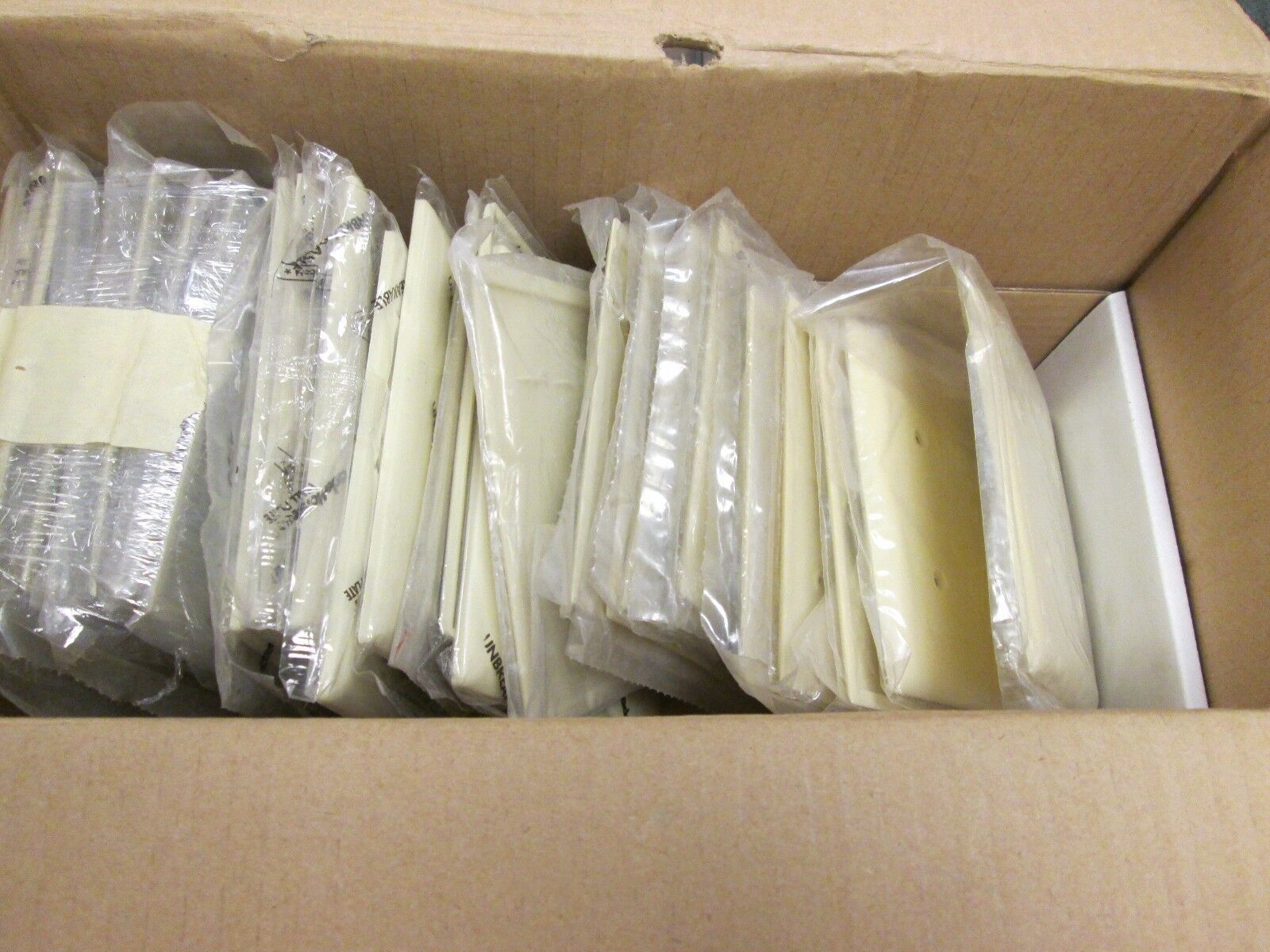2 Gang Blank Cover Ivory *Lot of 30* New Surplus