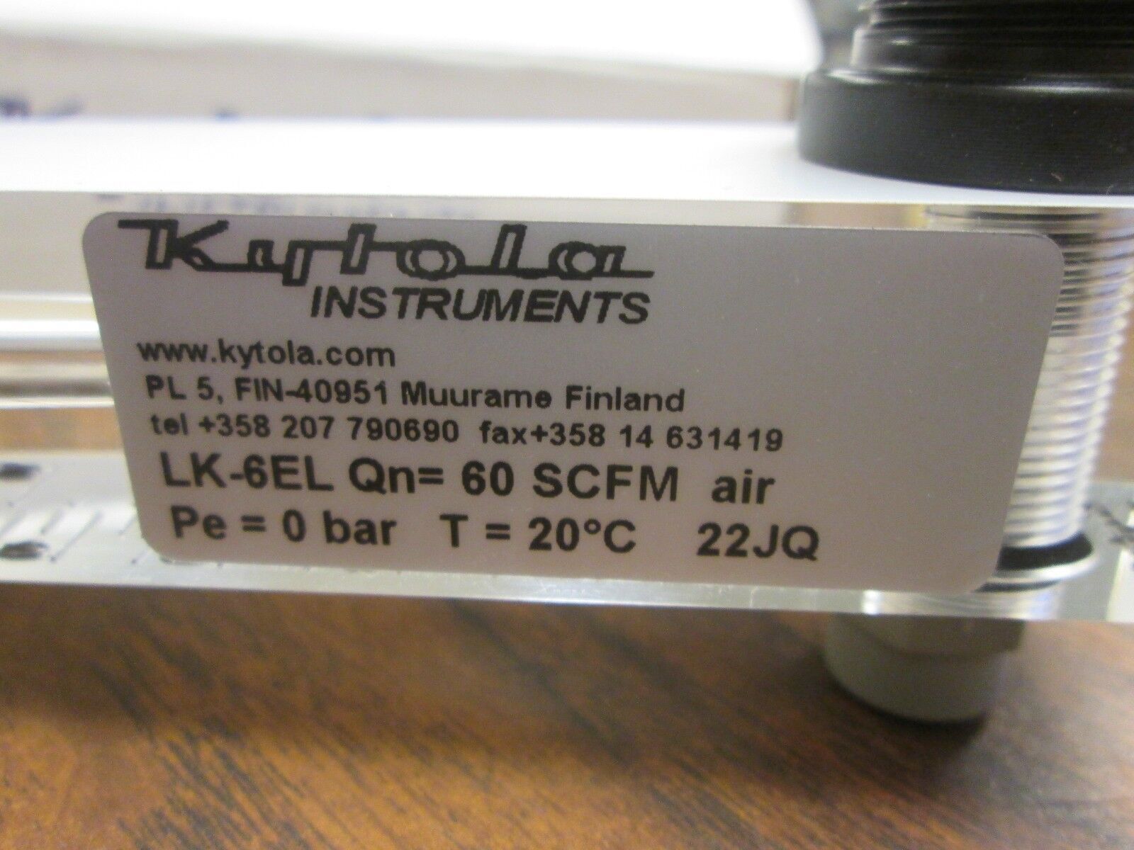 Kytola Flowmeter LK-6EL O/12 GPH New Surplus