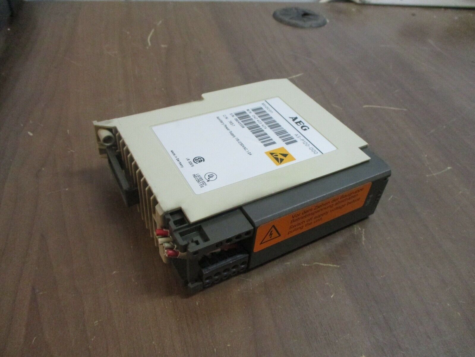 AEG Modicon Auxiliary Power Supply AS-P120-000 115/230V 1A Used