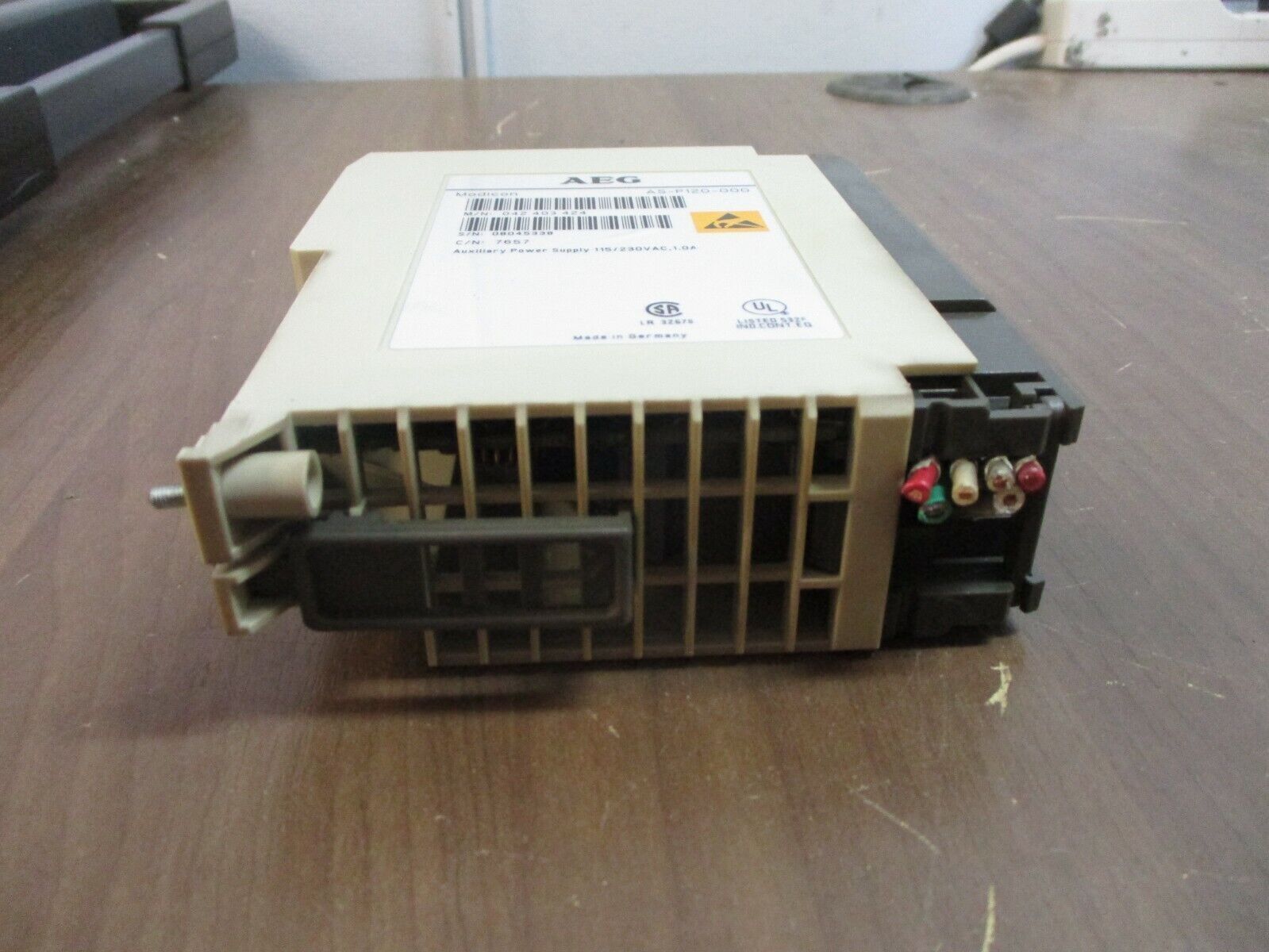 AEG Modicon Auxiliary Power Supply AS-P120-000 115/230V 1A Used