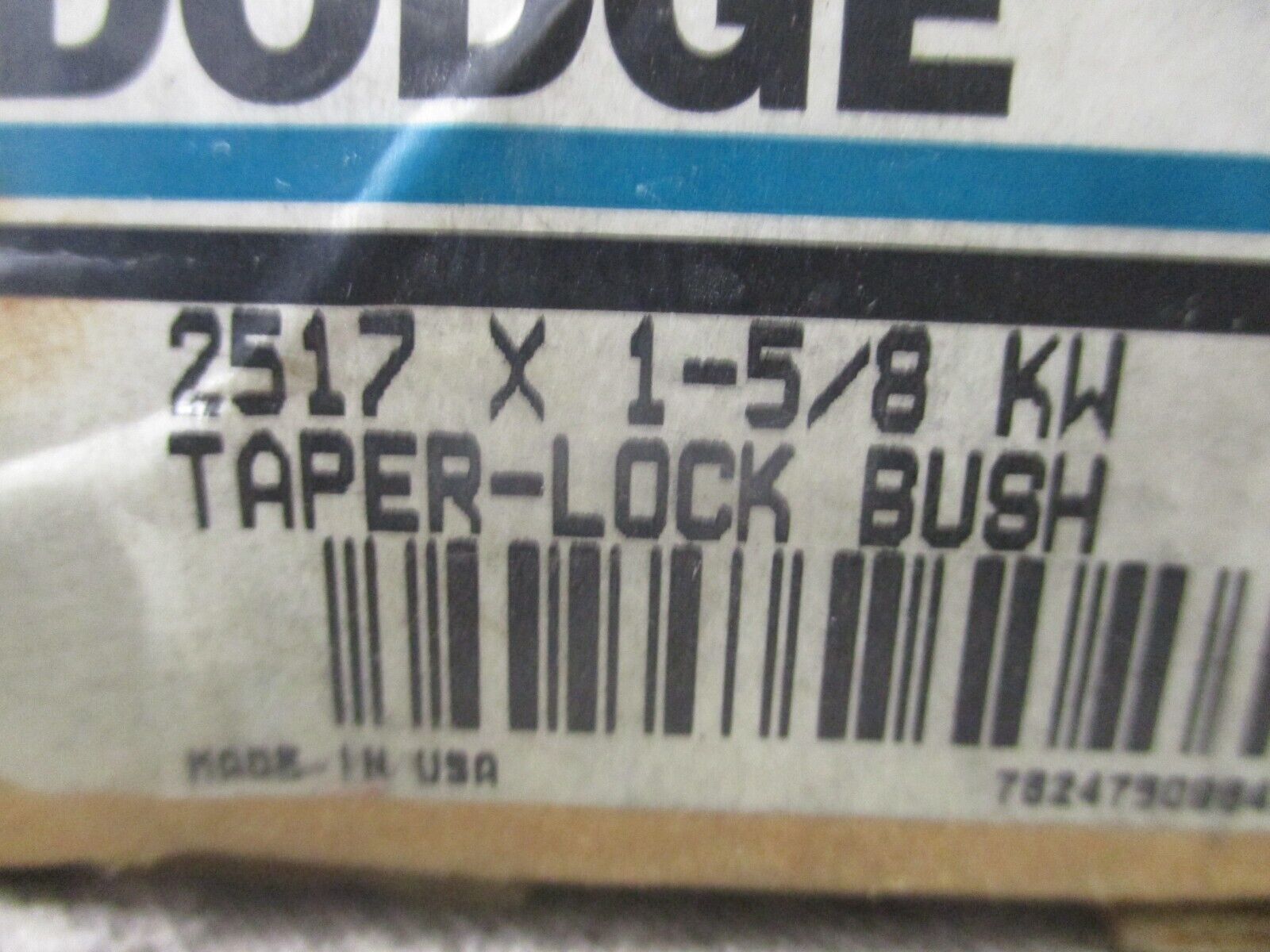 Dodge Taper-Lock Bushing 119118 2517 x 1-5/8 KW New Surplus