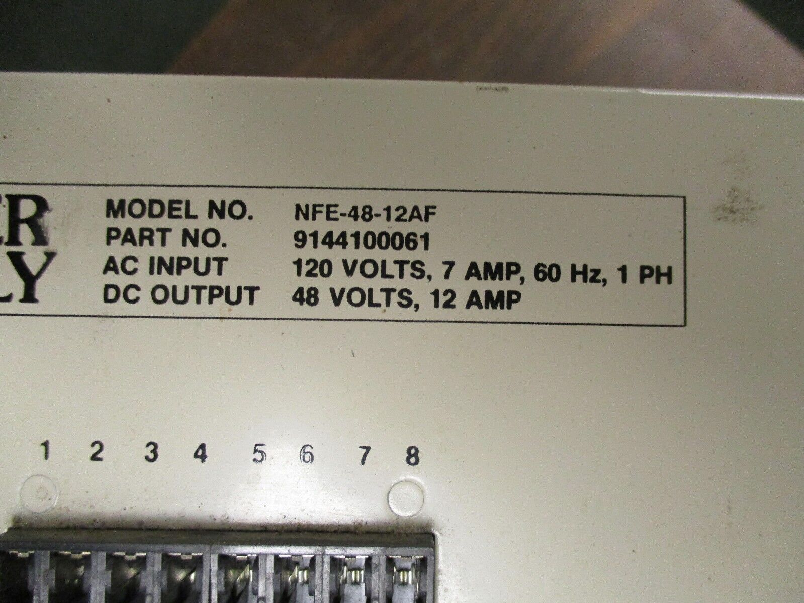 RU DC Power Supply NFE-48-12AF *Dented Top* Used