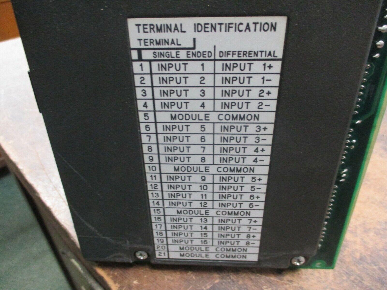 Allen-Bradley 12-Bit Analog Input Module 1771-IFE Ser. A F/W Rev. M Used