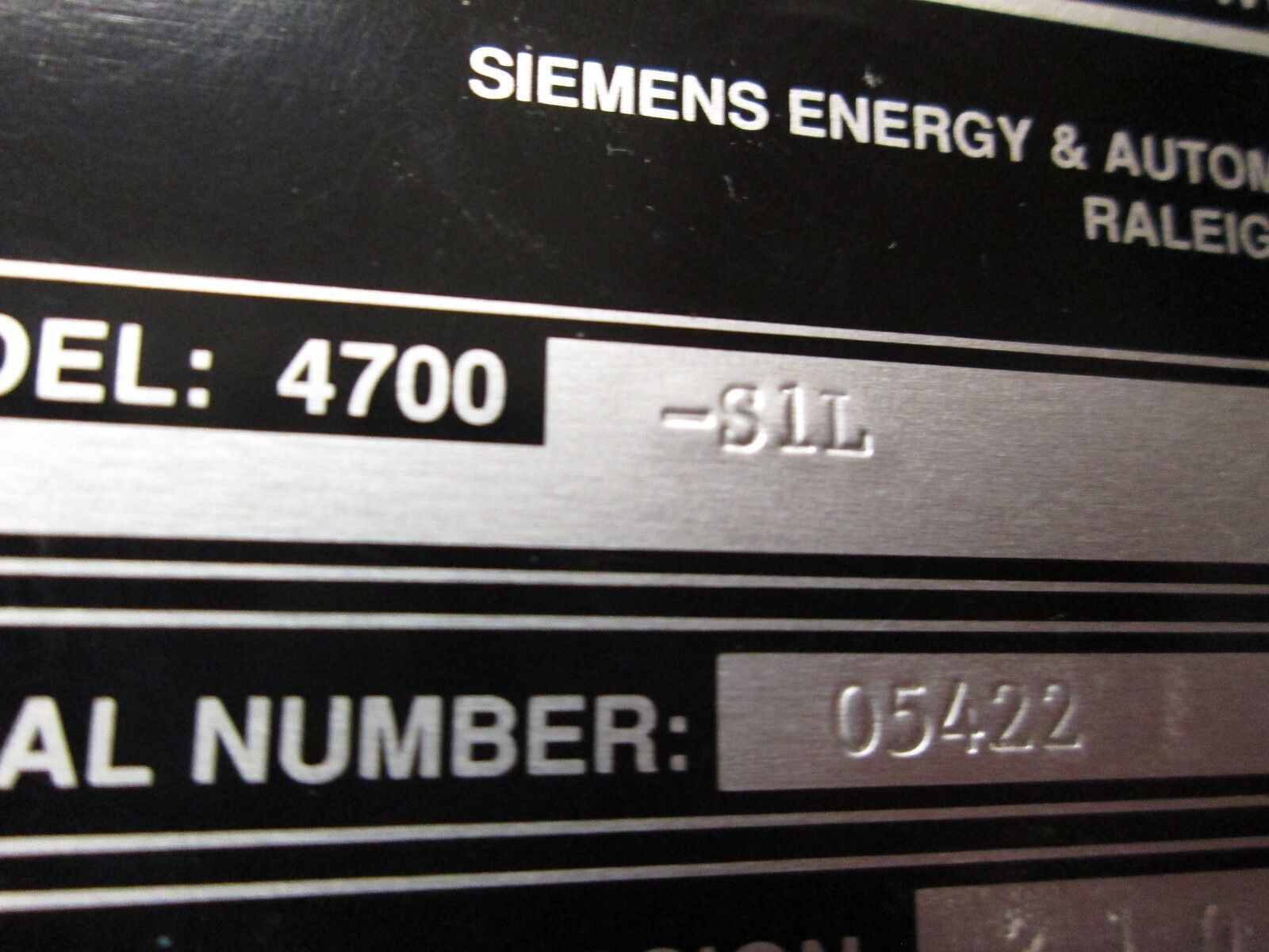 Siemens Power Meter 4700 4700-S1L Software 2.1.0.1