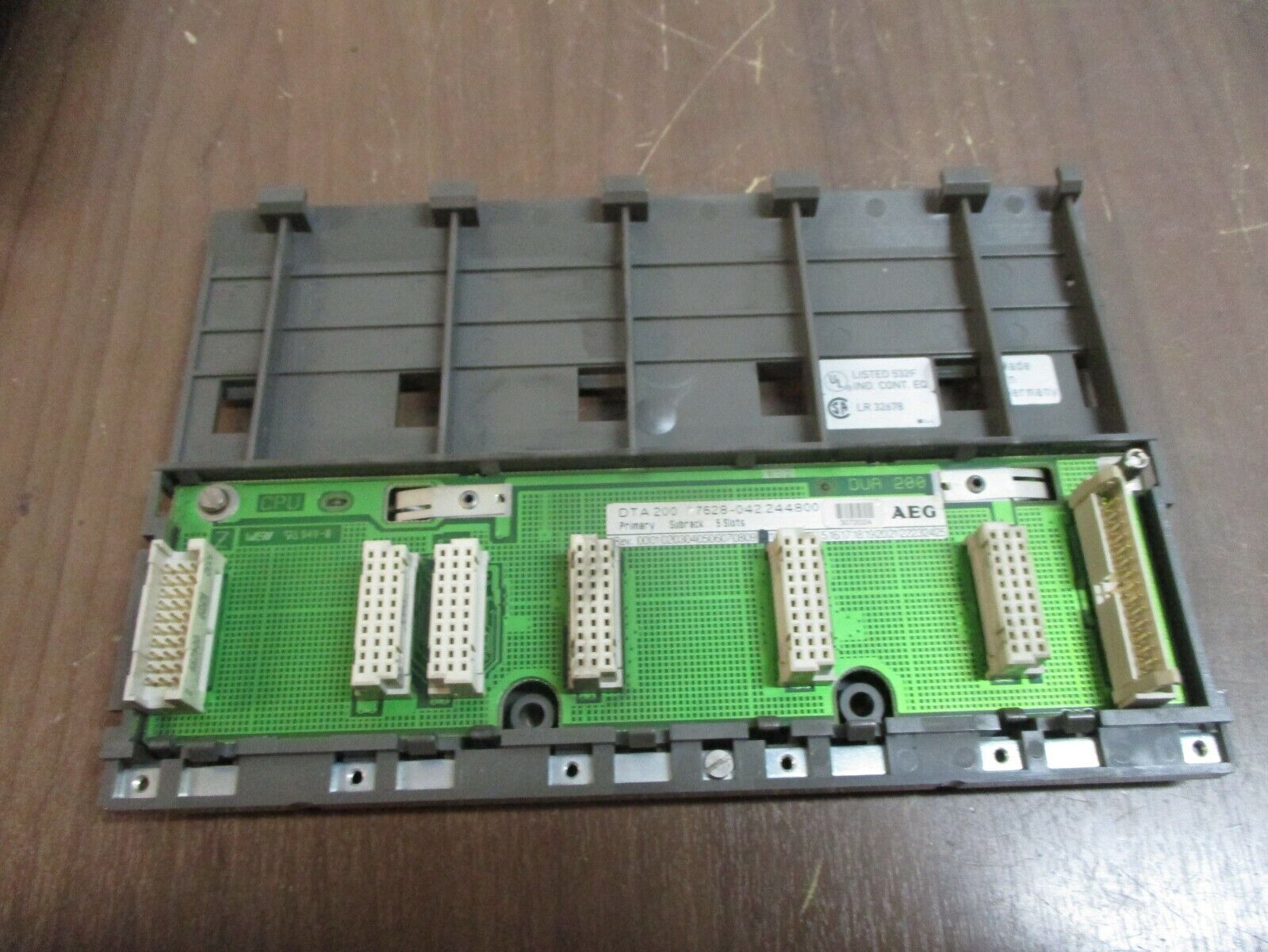 AEG DTA 200 Primary Subrack 7628-042.244800 Rev. 10 5-Slot Used