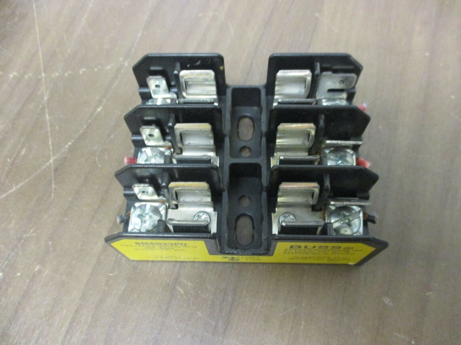Buss Fuse Holder BM6033PQ 30A 600V 3P *Lot of 3* Used