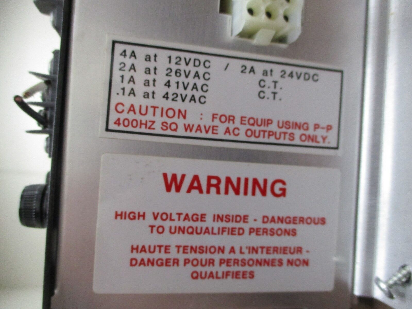 Schlage Electronics Power Supply 3708 A 4A@12VDC/2A@24VDC Used