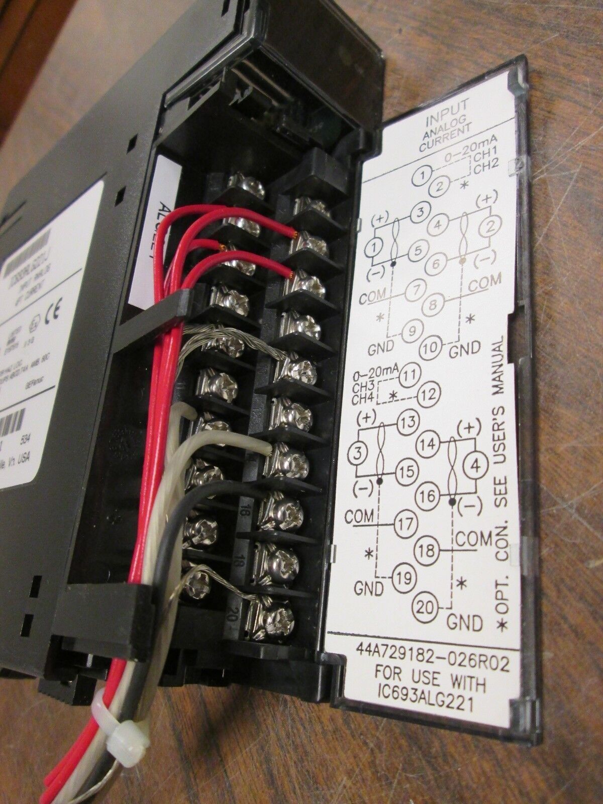 GE Fanuc Analog Input Module IC693ALG221J 4PT Current Used