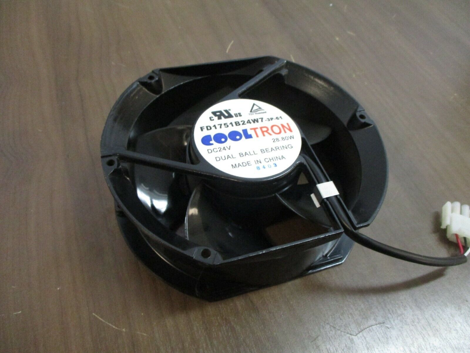 Cooltron Axial Fan FD1751B24W7-3P-61 24VDC 28.80W Used