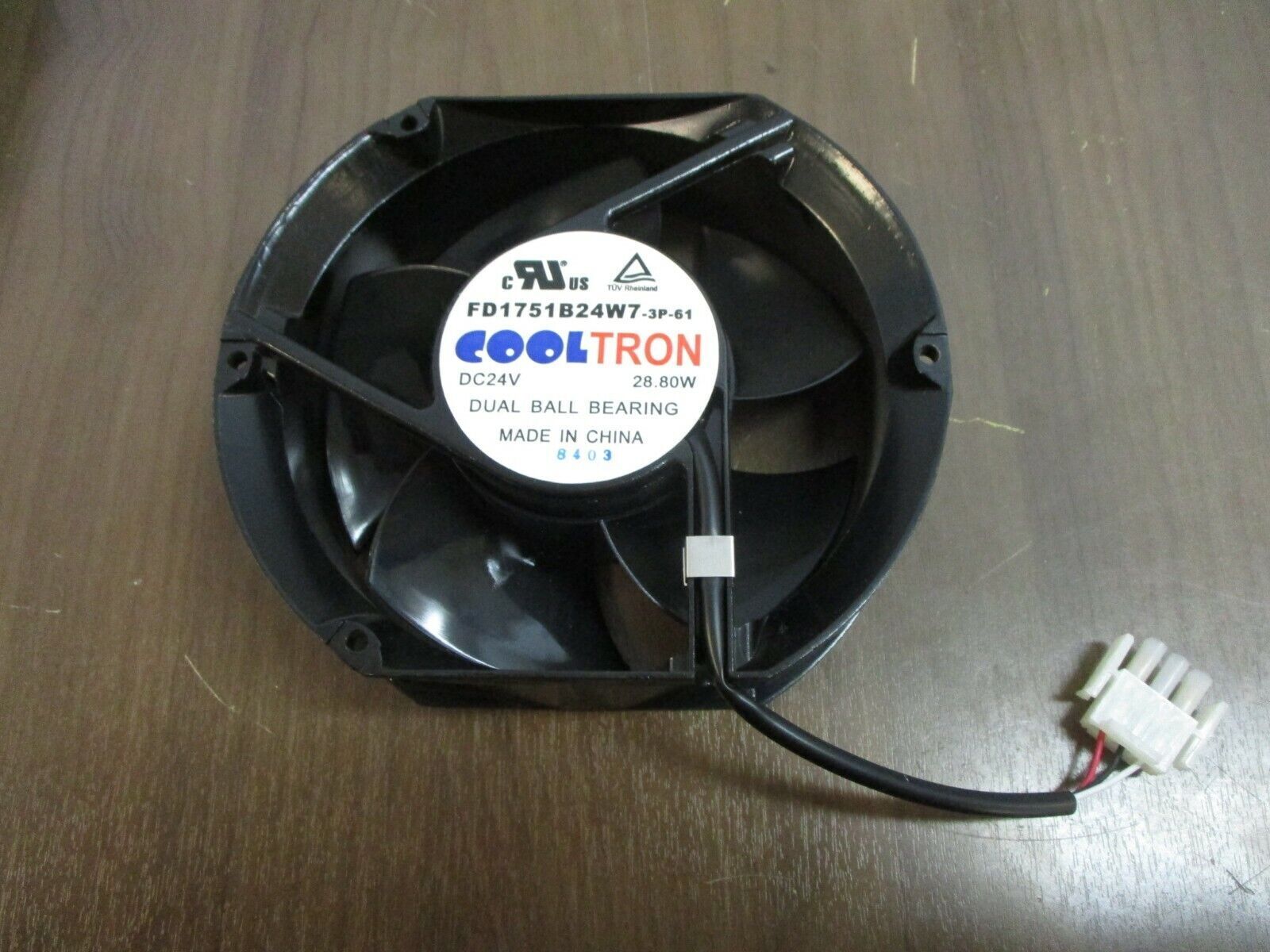 Cooltron Axial Fan FD1751B24W7-3P-61 24VDC 28.80W Used