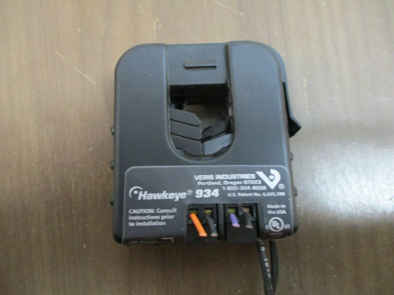 Veris Hawkeye Current Sensor 934 Relay Coil: 24V Used