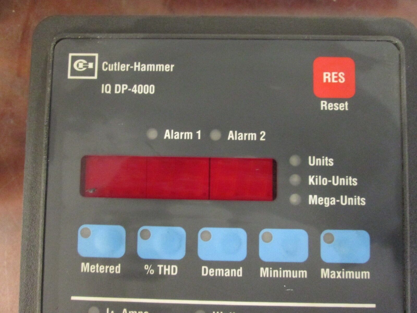 Cutler-Hammer IQ DP-4000 Control Panel 4D13110G01 w/ 3-Phase Power Supply Used