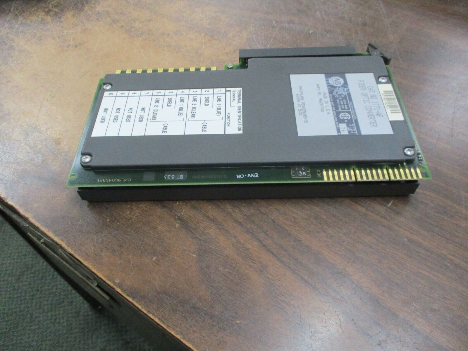 Allen-Bradley Fiber Optic Converter 1771-AF *No Terminal Strip* Used