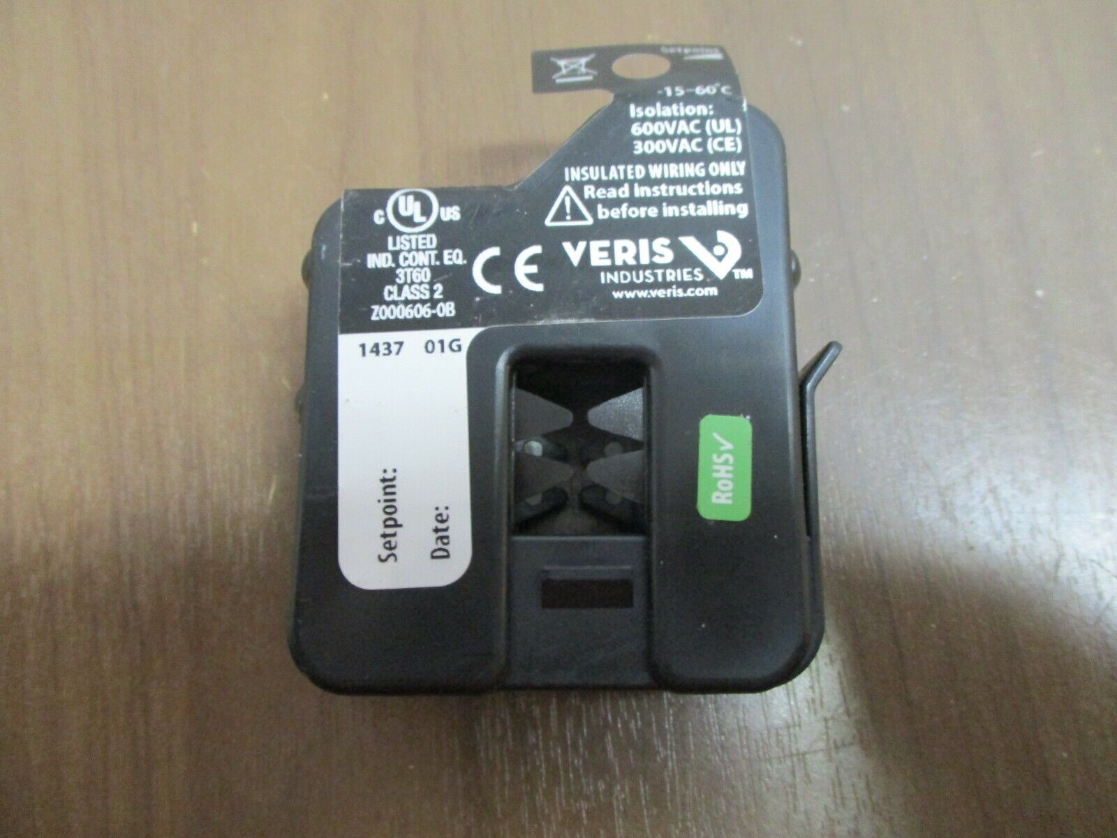 Veris Hawkeye Digital Adj. Current Switch 608 175A 600V Used