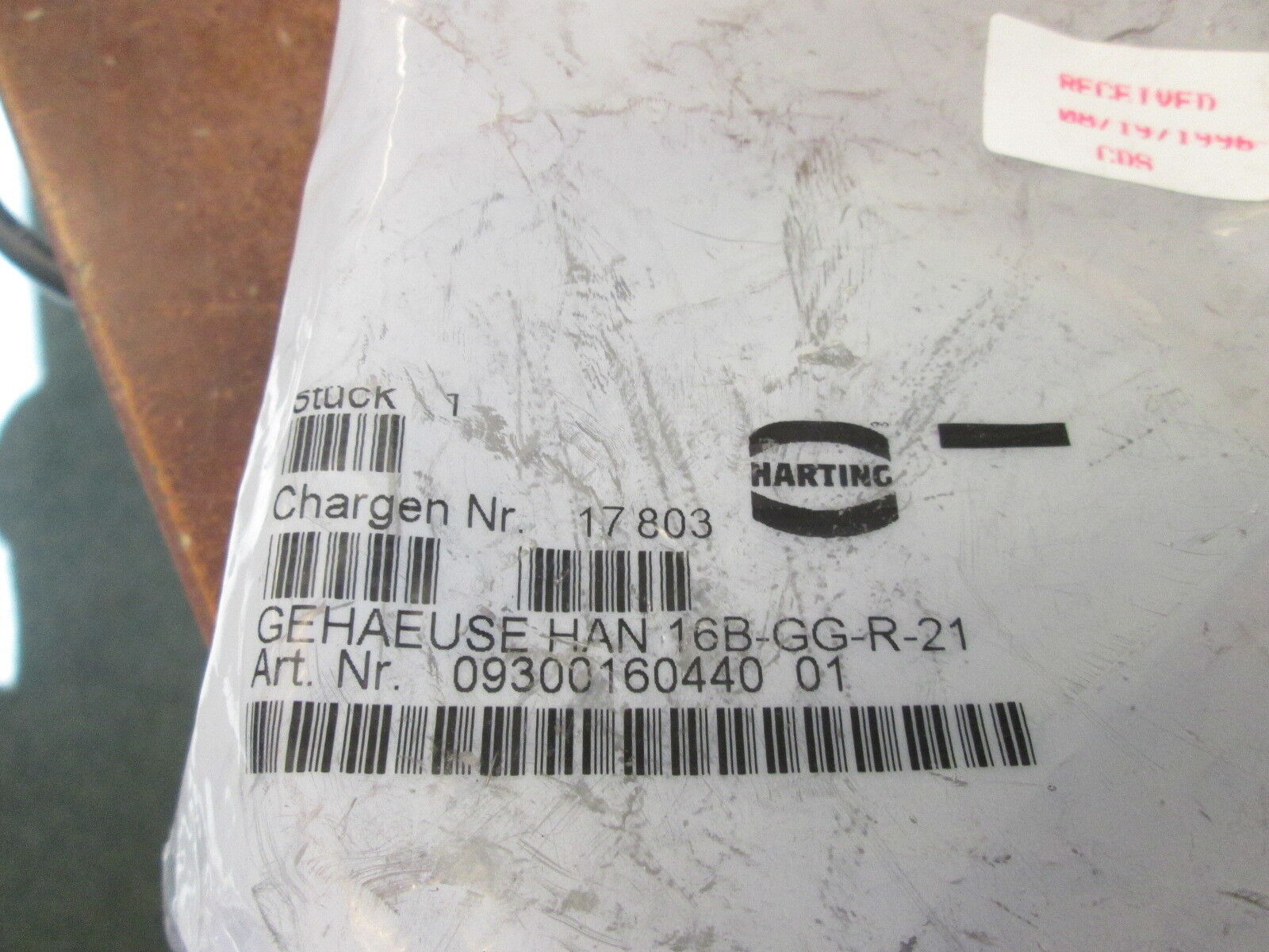 Harting Top Entry LC Head HAN 16B-GG-R-21 New Surplus