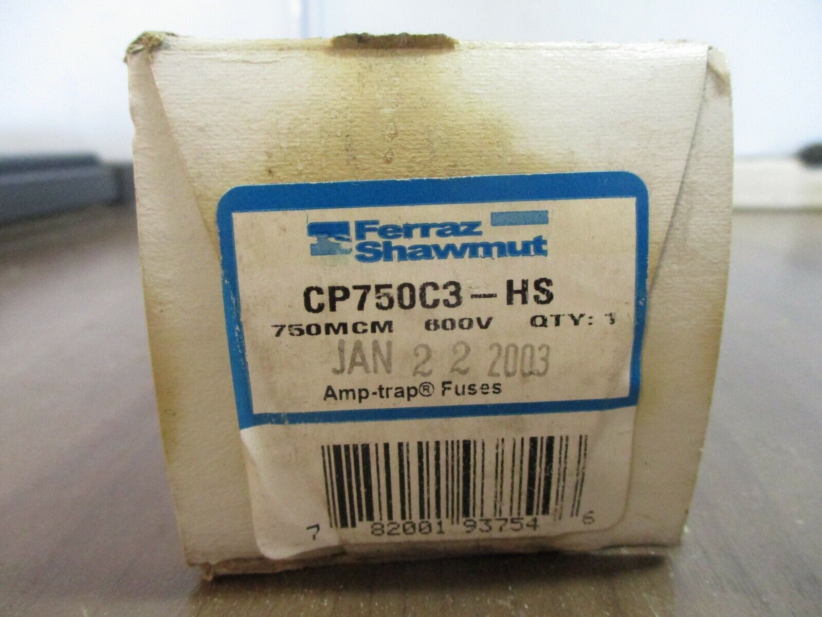 Ferraz Shawmut Amp-Trap Cable Protector Fuse CP750C3-HS 750MCM 600V 200,000A IA