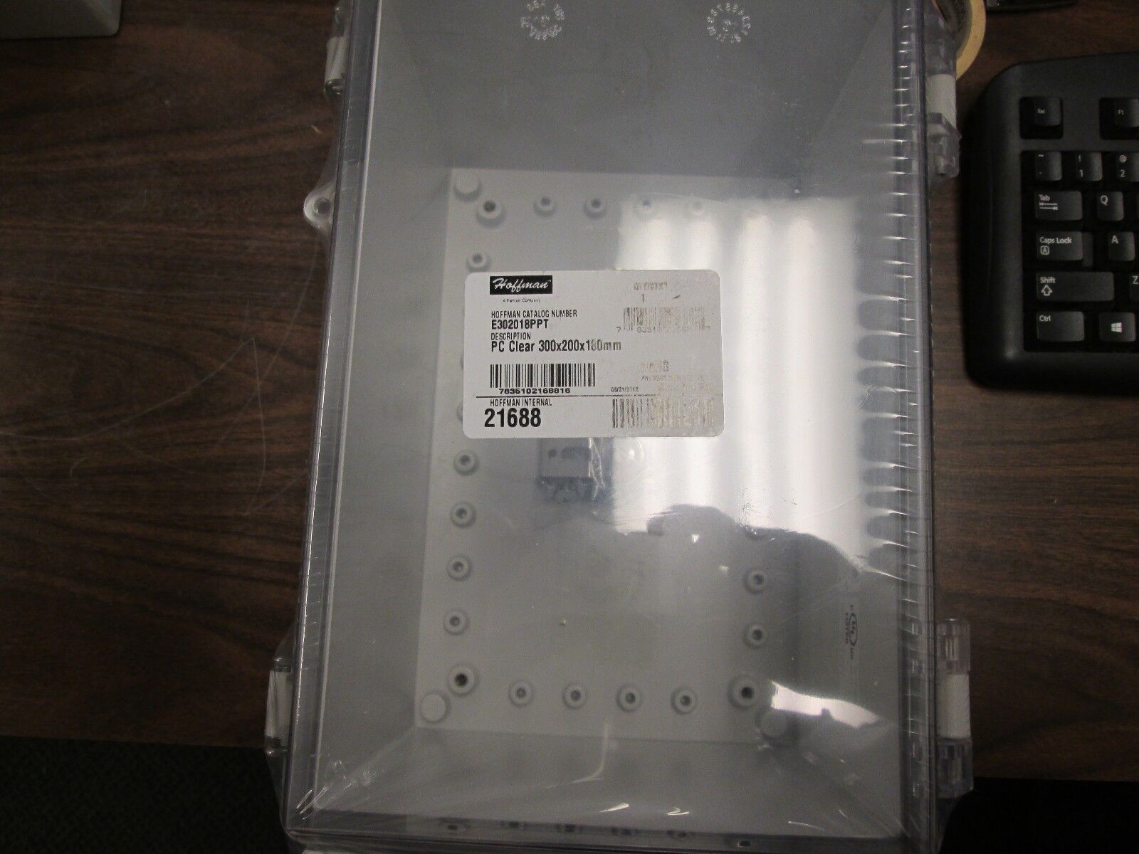 Hoffman Polycarbonate Enclosure E302018PPT Nema 4x Enclosure Inculdes Backplate