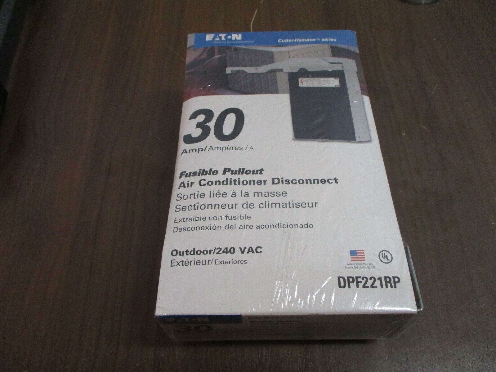 Eaton Cutler-Hammer Fusible Pullout Air Conditioner Disconnect DPF221RP 30A 240V