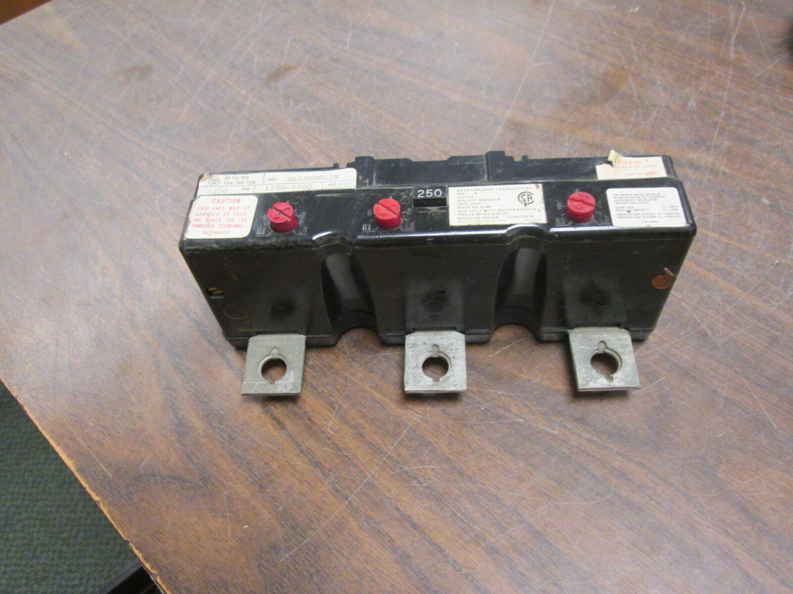Westinghouse AB Trip Unit 2602D98G29 250A Used